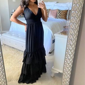 Black maxi dress